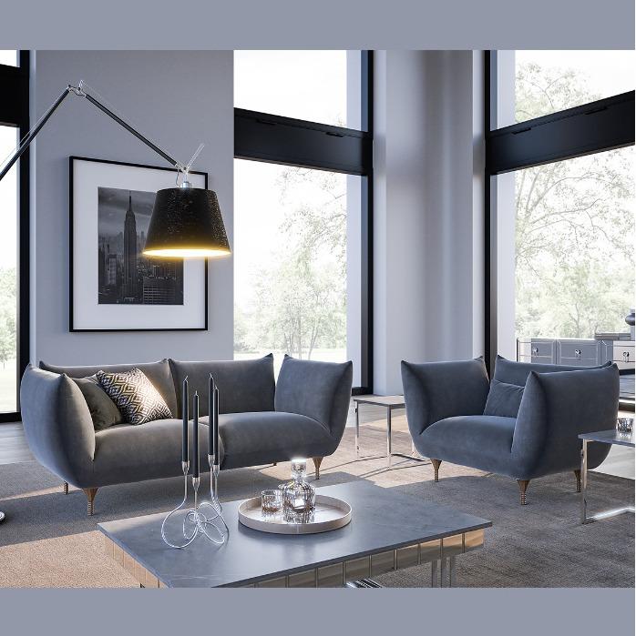Europietiški namų baldai Aukštos kokybės odinė minkšta sofa 