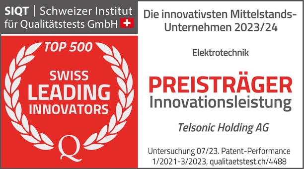 Telsonic erhält den SIQT-Innovationspreis für Elektrotechnik