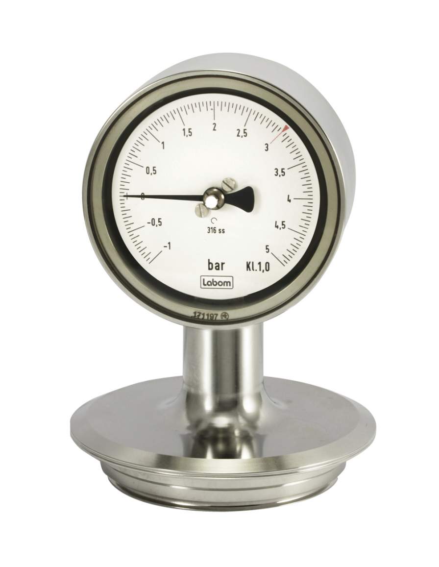 LABOM autoclavable pressure gauge with unique casing design