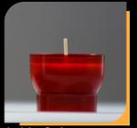 raudonos bažnyčios žvakės