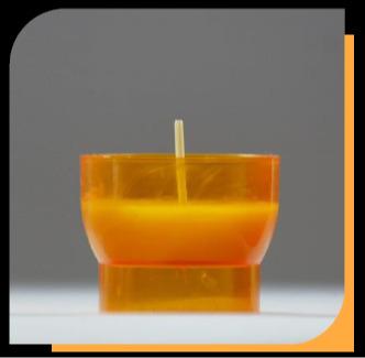 Oranžinės bažnyčios žvakės